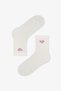 Girl's Pink Cute Leopard Cotton 4 Pairs of Socks - 2