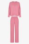 Gül Kurusu Rosy Pink Long Sleeve Pants Pajama Set - 4
