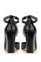 Women's Faux Leather Black Patent Leather Heeled & Stiletto Shoes - 4