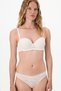 Ecru Pop Lace Floral Padded Push up Bra - 2