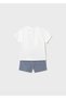 Baby Boy Dog Patterned Shorts 2-Piece Set - 2