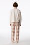 Ecru Quinn Cotton Long Sleeve Pajama Top - 3