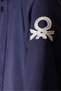Boy's Navy Blue Color Removable Hooded Coat - 3