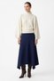 Asymmetric Scuba Skirt 202720 - Dark Blue - 2