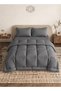 Stripe Comforter Set- Ultra Soft Brushed Microfiber Fabric, Soft Siliconized Fiber Filling