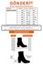 Women's Brown Antique Zippered Pointed Toe Genuine Leather Boots - 8