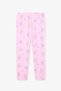 Light Pink Girls' Kuromi Friends Long Sleeve Cotton Shirt Pajama Set - 3