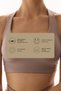 Beige A-Line Removable Padded Sports Bra - 3