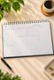 Perpetual Weekly Desk Planner: 12-Month Undated Desk Planner - Navy Blue - 3