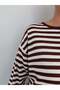 Striped Crew Neck Knit Sweater - 4