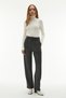 Women's Beige Color Turtleneck Fitted Sweater - 4