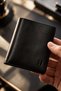 Men's Genuine Leather Wallet Slim Design Multi-Compartment Rfid Protected Dayton Black Plus