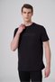Men's Black Trend Printed Crew Neck Dynamic Fit Tshirt - 3