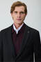 Men's Black Knitted Trendy Patterned Slim Fit Mono Collar Jacket - 4