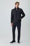 Men's Black Polyester Short Quilted Jacket - 4