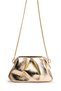 Clutch Form Long Strap Degas Women's Bag Gold - 4