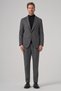 Men's Black Polyviscon Trend Patterned Dynamic Fit Mono Collar Jacket - 4