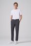 Men's Navy Blue Trendy Slim Fit Elastic Trousers - 3