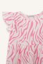 100% Cotton Patterned Ruffle Short-Sleeved Dress for Baby Girls H2176A526SM - 2