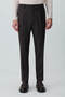 Men's Brown Polyviscon Trend Straight Slim Fit Trousers