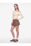 Viscose-Blend Long-Sleeve Off-Shoulder Blouse - 2