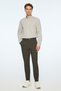 Men's Khaki Polyamide Trendy Patterned Slim Fit Trousers - 3
