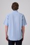 Men's A. Blue Short Sleeve Regular Fit Button down Collar Shirt - 5