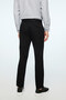 Men's Black Cotton Trendy Straight Slim Fit Chino Pants - 5