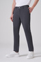 Men's Navy Blue Trendy Slim Fit Elastic Trousers - 2