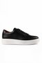 Men's Black Seasonal Casual Leather Sports Shoes