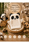 100% Cotton Baby Bath Glove Hand Puppet Panda – Soft Skin-Friendly Baby Washing Glove Toy - 3