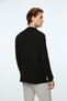 Men's Black Polyviscon Trendy Patterned Slim Fit Jacket - 5