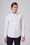 Men's White Cotton Trend Plain Dynamic Fit Button-Down Collar Shirt