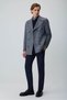 Men's Gray Wool Double-Breasted Sailor Model Dynamic Fit Coat - 3