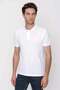 Men's White Basic Polo Neck Dynamic Fit T-Shirt - 3
