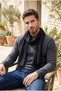 Men's Black Cotton Scarf