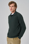 Men's Khaki Trend Core Spun Polo Neck Dynamic Fit Relaxed Fit Knitwear - 2