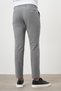 Men's Black Cotton Linen Trend Drawstring Jogger Slim Fit Sports Pants - 4