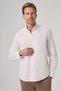 Men's White Cotton Trend Dynamic Fit Button Collar Shirt - 2