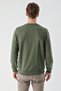 Men's Green Basic Crew Neck Sweat-Shirt - 7