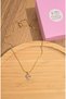 Zircon Stone Pink Heart Steel Necklace with Box - Elegant Necklace with Heart for a Gift to a Lover - 2