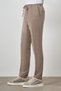 Men's Beige Trend Slim Fit Drawstring Jogger Pants - 3