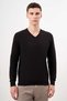 Men's Black Basic V-Neck Dynamic Fit Comfortable Cut Knitwear