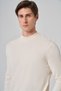 Men's Ecru Trend Crew Neck Rayon Knitwear - 3