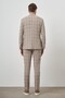 Men's Beige Trend Slim Fit Mono Collar Suit - 5