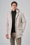 Men's Gray Polyamide Snap Hooded Jacket - 3