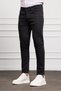 Men's Black Jean Slim Fit Dark Cut Trousers - 2