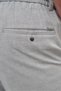 Men's Gray Polyviscon Trend Drawstring Jogger Slim Fit Sports Trousers - 4