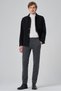 Men's Black Wool Berber Collar Shirt Jacket - 2