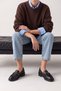 Women's Loafer Moccasin Buckle Stoned Classic Casual Shoes Egano Black - 4